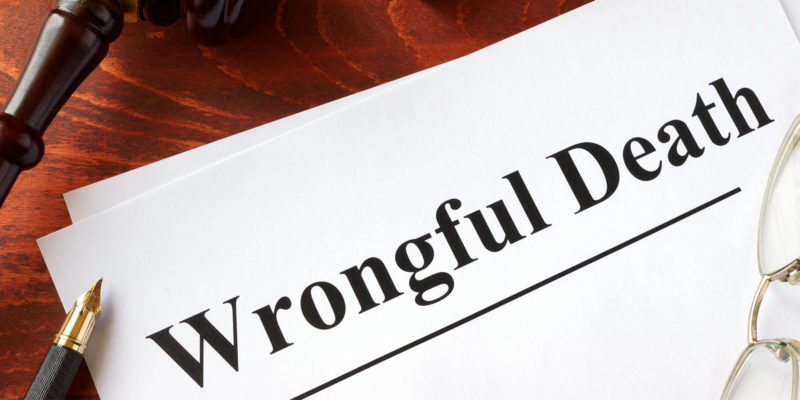 wrongful death claim in a attorney office